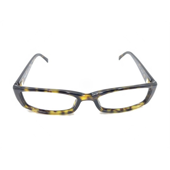 Prada VPR 19L 2AU-1O1 Tortoise Brown Rectangle Eyeglasses Frames 52-16 135 Italy - Picture 2 of 12